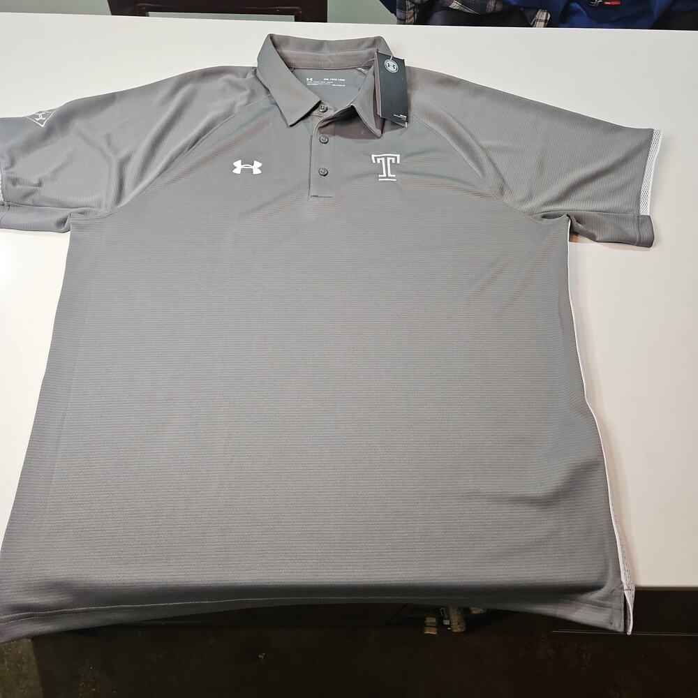 Temple Atheltics by Under Armour Heatgear Golf Polo Shirt Mens 2XL